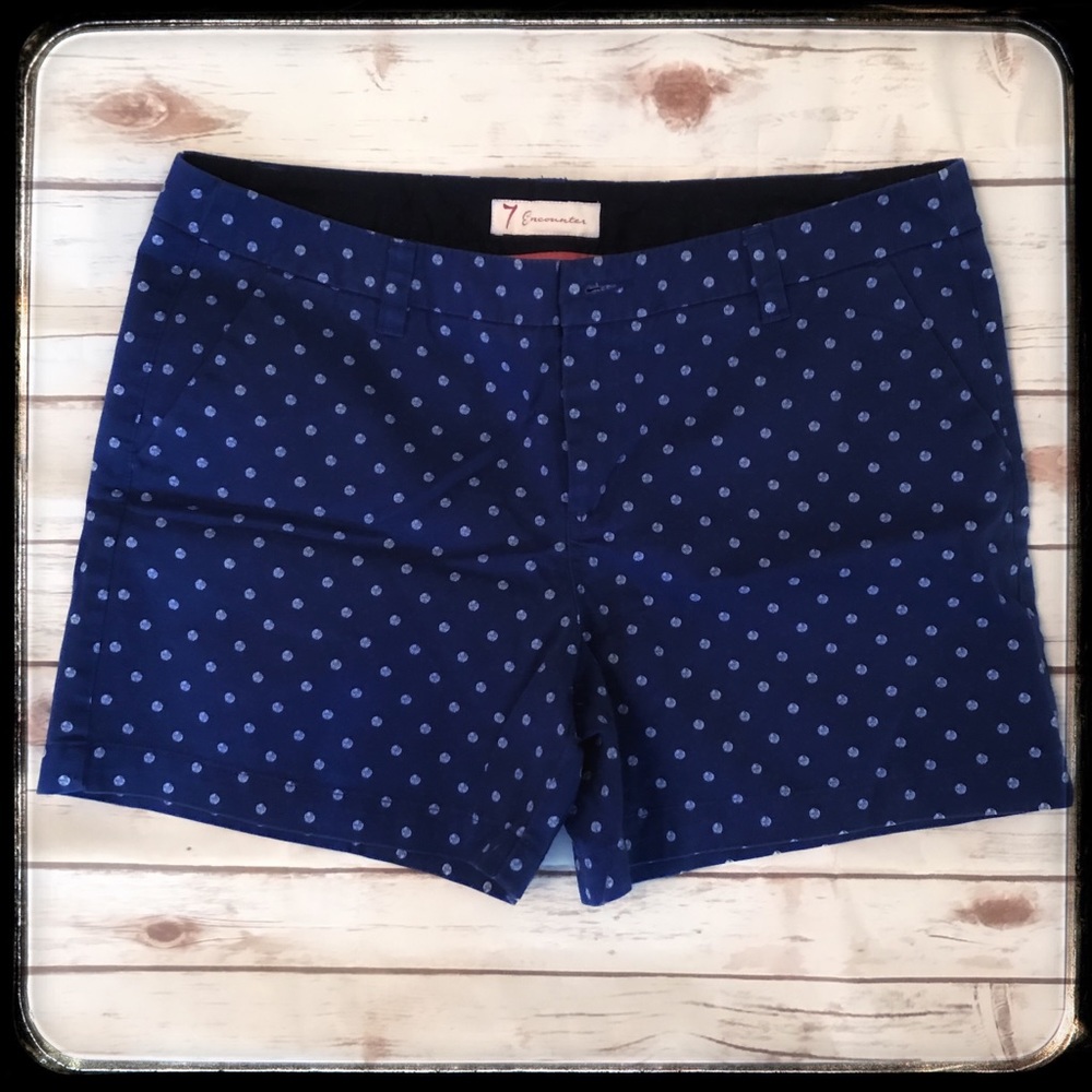 Blue Polka Dot Shorts Size 12